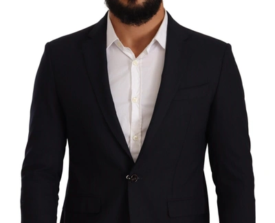 Domenico Tagliente Doico Tagliente Black Single Breasted One Button Suit Jacket In Black