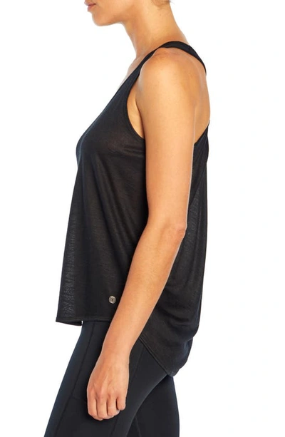 Shop Balance Collection Megan Gathered Back Tank Top In Black