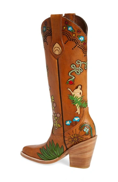 Shop Brother Vellies Eve Doodle Western Boot In Whiskey