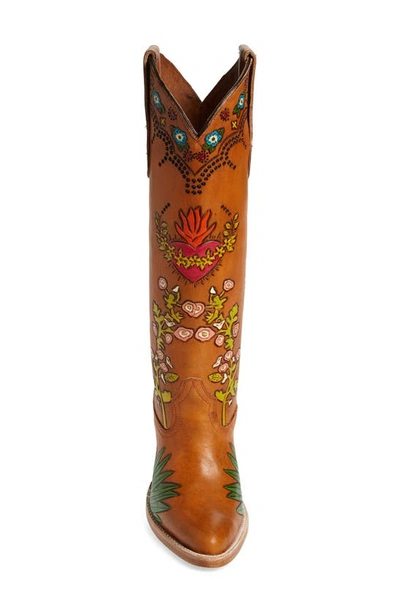 Shop Brother Vellies Eve Doodle Western Boot In Whiskey