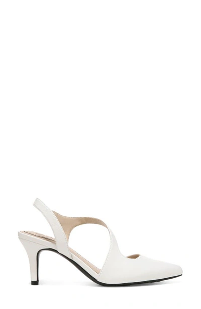 Lifestride Santorini Asymmetric Pointed Toe Pump In White