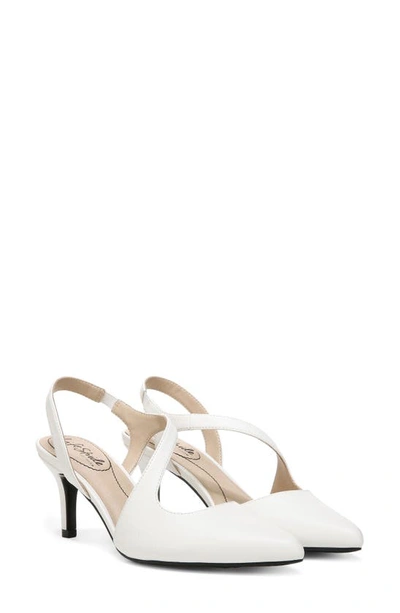 Lifestride Santorini Asymmetric Pointed Toe Pump In White