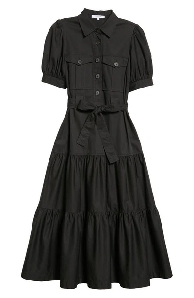 Shop Derek Lam 10 Crosby Buffy Stretch Cotton Utility Dress In Black