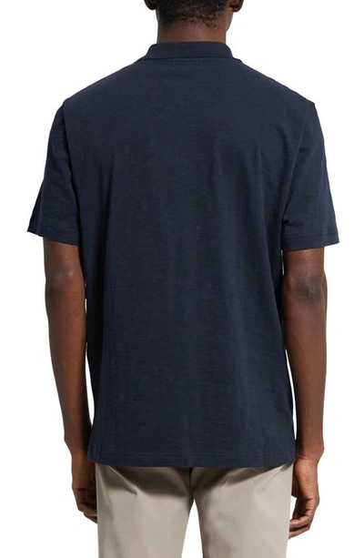 Theory Bron Polo Shirt In Anemone Modal Jersey In Eclipse - B7h
