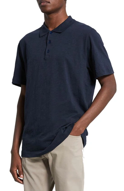 Theory Bron Polo Shirt In Anemone Modal Jersey In Eclipse - B7h