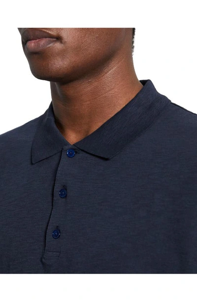 Theory Bron Polo Shirt In Anemone Modal Jersey In Eclipse - B7h