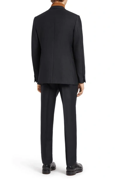 Zegna Luxury Tailoring Suit In Navy