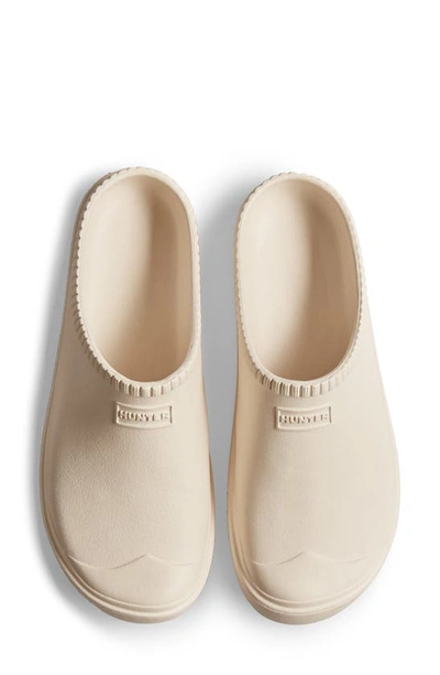 Shop Hunter Gender Inclusive In/out Bloom Clog In White Willow
