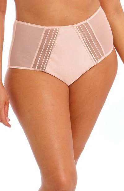 Shop Elomi Matilda Full Figure Embellished Briefs In Pearl Blush