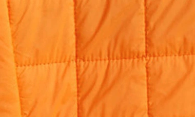 Cutter & Buck Rainier Primaloft Mens Eco Insulated Full Zip Puffer Jacket In Orange