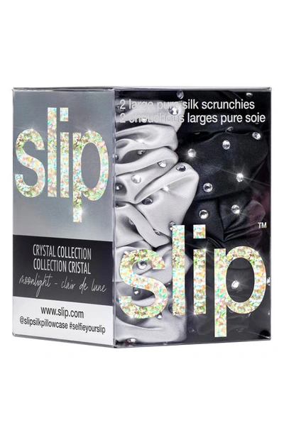 Slip Moonlight Pure Silk Scrunchie Set