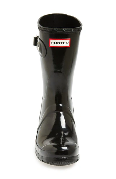 Shop Hunter 'original Short' Gloss Rain Boot In Black