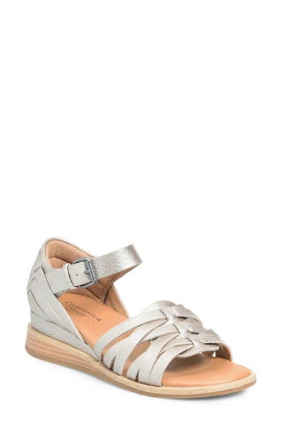 Shop Comfortiva Marina Wedge Sandal In Grey
