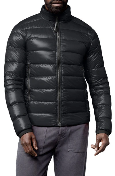 Shop Canada Goose Crofton Water Resistant Packable Quilted 750 Fill Power Down Jacket In Black - Noir