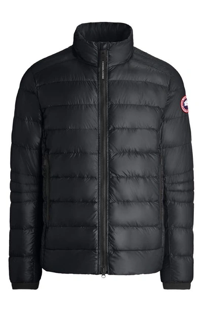 Shop Canada Goose Crofton Water Resistant Packable Quilted 750 Fill Power Down Jacket In Black - Noir