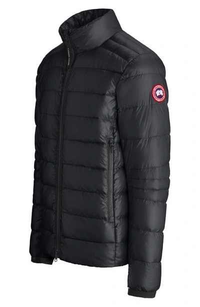 Shop Canada Goose Crofton Water Resistant Packable Quilted 750 Fill Power Down Jacket In Black - Noir