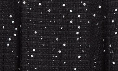 Shop Adam Lippes Paillette Tweed Fit & Flare Dress In Black