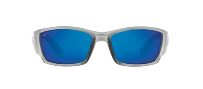 Shop Costa Del Mar Corbina Cb 18 Obmglp Geometric Polarized Sunglasses In Blue