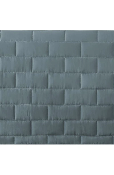 Southshore Fine Linens Brickyard Quilt Set In Steel Blue