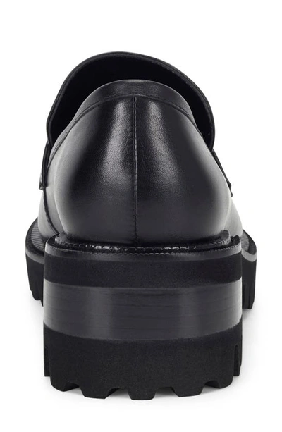 Shop Aerosoles Ronnie Platform Loafer In Black Leather