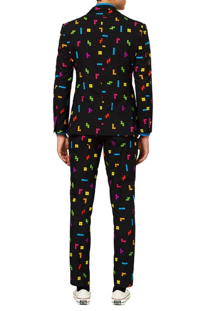 Opposuits Tetris® Two Button Notch Lapel Suit In Black