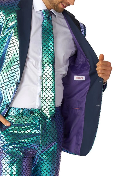 Opposuits Fancy Fish Two Button Notch Lapel Suit In Blue