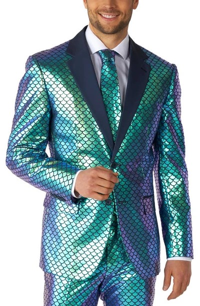 Opposuits Fancy Fish Two Button Notch Lapel Suit In Blue