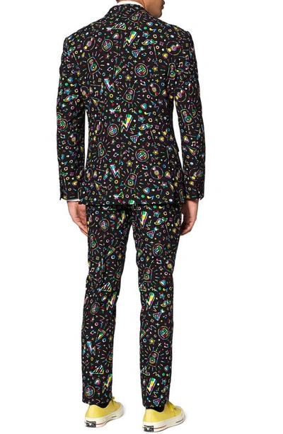 Opposuits Disco Dude Two Button Notch Lapel Suit In Black