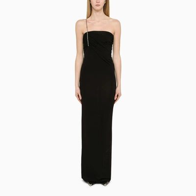 Shop Givenchy | Black Bustier Dress With G Chain