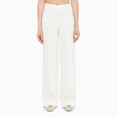 Shop Stella Mccartney | Wide Cream Trousers In White