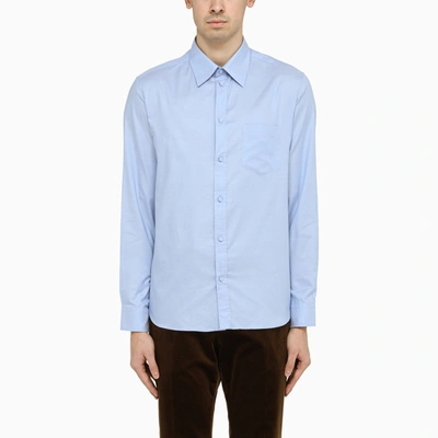 Shop Gucci | Sky Blue Oxford Cotton Shirt