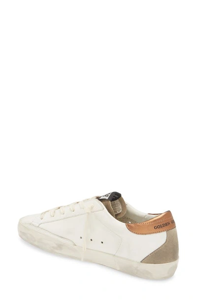 Shop Golden Goose Super-star Low Top Sneaker In White/ Crystal/ Rus/ Taupe