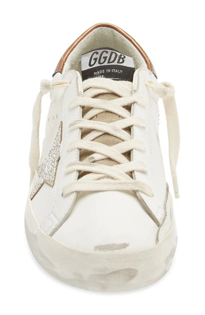Shop Golden Goose Super-star Low Top Sneaker In White/ Crystal/ Rus/ Taupe