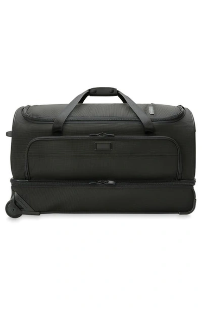 Shop Briggs & Riley Medium Baseline 2-wheel Duffle Bag In Black