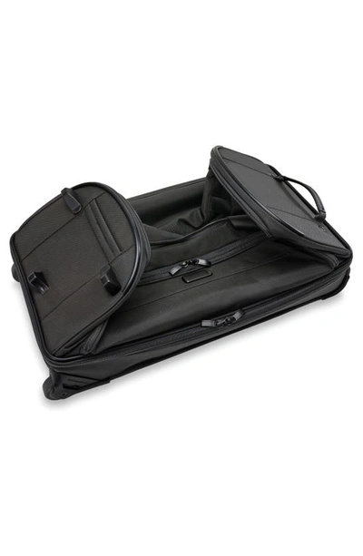 Shop Briggs & Riley Medium Baseline 2-wheel Duffle Bag In Black
