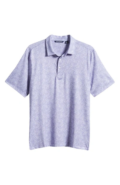 Cutter & Buck Pike Constellation Print Performance Polo In Hyacinth