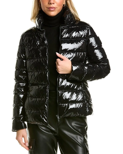 Shop Herno Gloss Down Bomber Jacket In Black