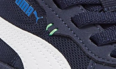 Shop Puma Graviton Ac Sneaker In Navy-white-green-victoria Blue