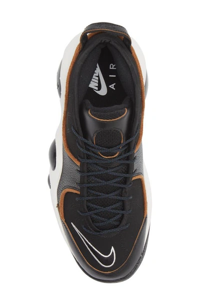 Shop Nike Air Zoom Flight 95 Basketball Sneaker In Black/ Valerian Blue/ Brown