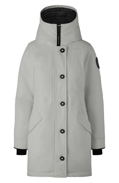 Canada Goose Rossclair Water Resistant 625 Fill Power Down Parka In Silverbirch - Bouleau Argente