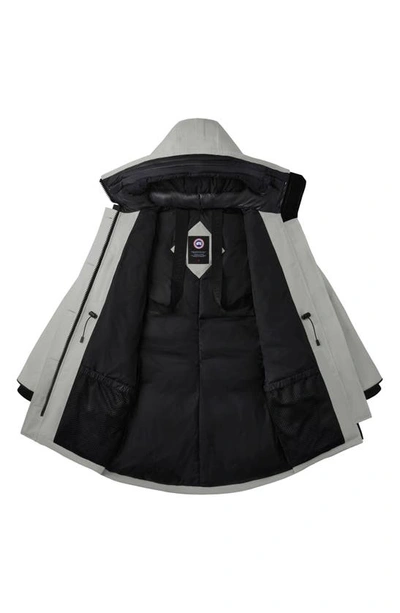 Canada Goose Rossclair Water Resistant 625 Fill Power Down Parka In Silverbirch - Bouleau Argente