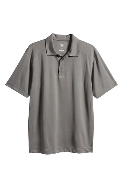 Cutter & Buck Genre Drytec Moisture Wicking Polo In Elemental Grey