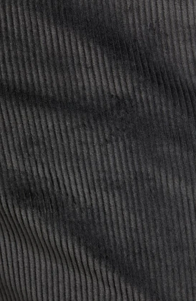 Shop Berle Luxury Italian Corduroy Flat Front Pants In Charcoal