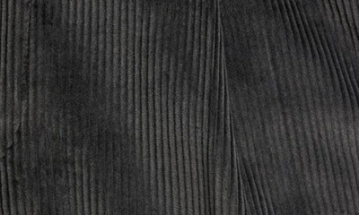 Shop Berle Italian 8-wale Luxury Corduroy Pleated Trousers In Charcoal