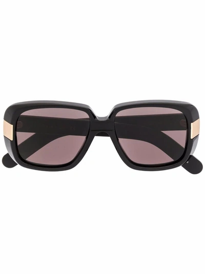 Shop Gucci Women's Black Metal Sunglasses