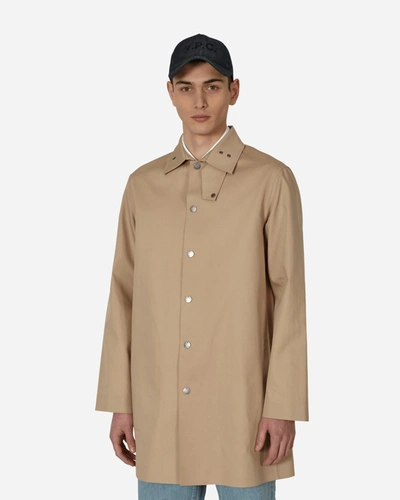 Shop Apc Thibault Mac Coat In Beige