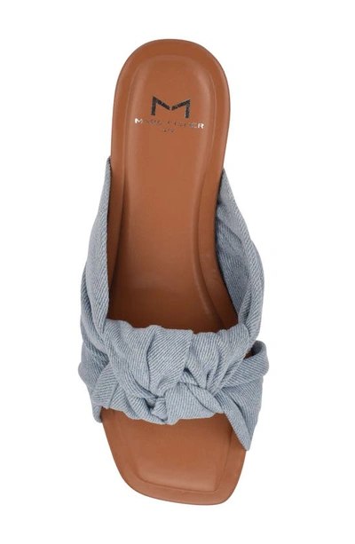 Shop Marc Fisher Ltd Farisa Slide Sandal In Medium Blue 01