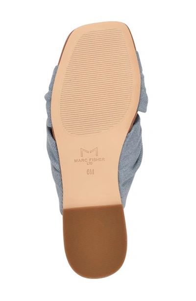 Shop Marc Fisher Ltd Farisa Slide Sandal In Medium Blue 01