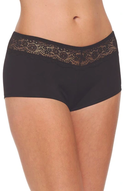 Shop Montelle Intimates Micro Air Boyshorts In Black