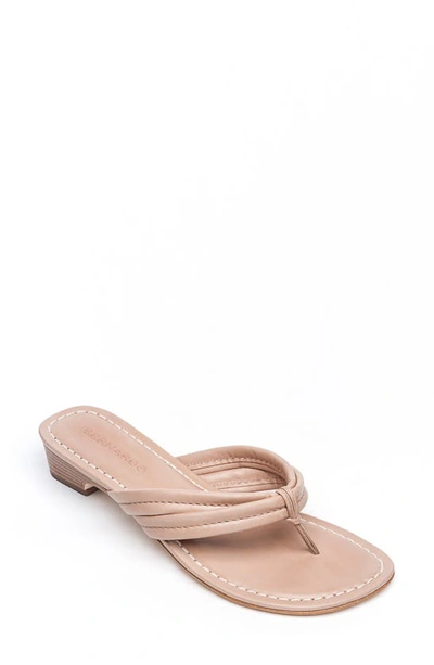 Shop Bernardo Miami Demi Wedge Sandal In Blush Leather